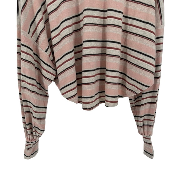 Free People Steph Tee in Heather Pastel Combo Stripe size Extra Small XS NWT - Picture 7 of 13